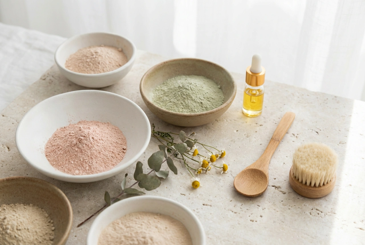 Маски с глина: избор на вид, пропорции и как да избегнем усещането за опъване