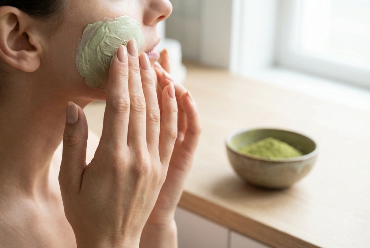 Маска със зелен чай: нежна грижа и правилно нанасяне