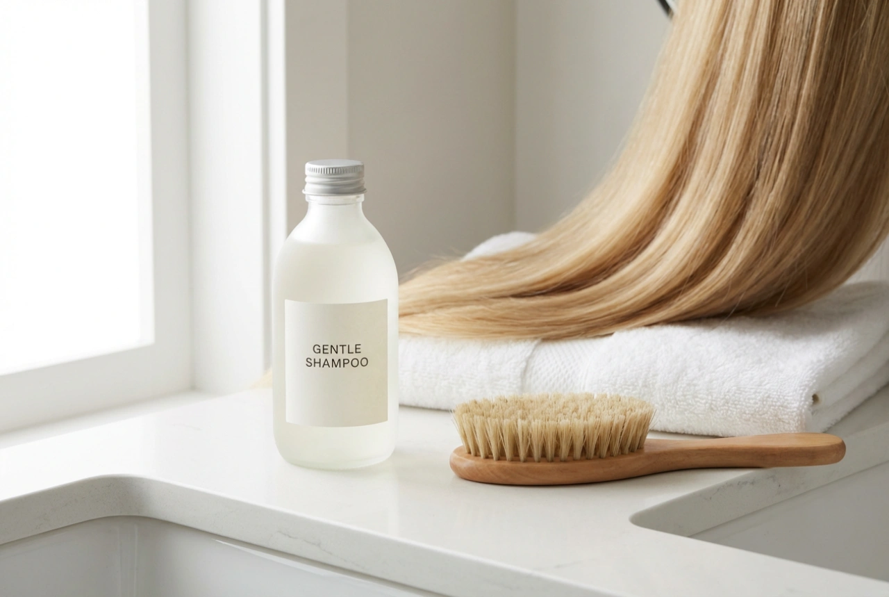 След кератинова терапия: шампоан след кератин и нежно почистване