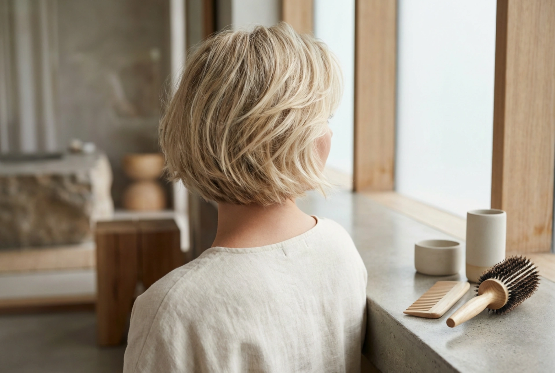 Как да стилизираме дамска прическа за къса коса: обем, текстура и трайност