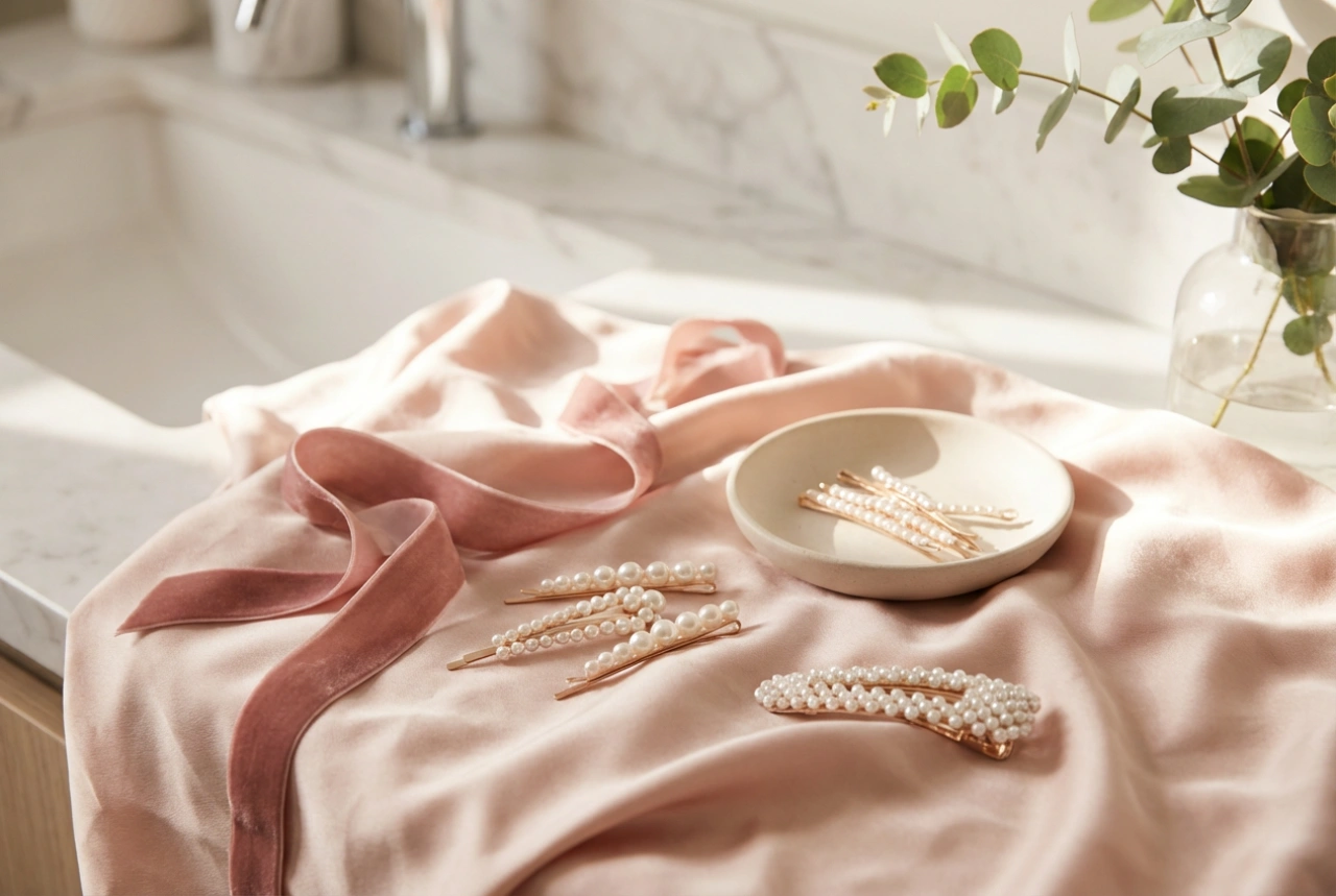 Романтична прическа за Свети Валентин: вълни, прибрани коси и аксесоари