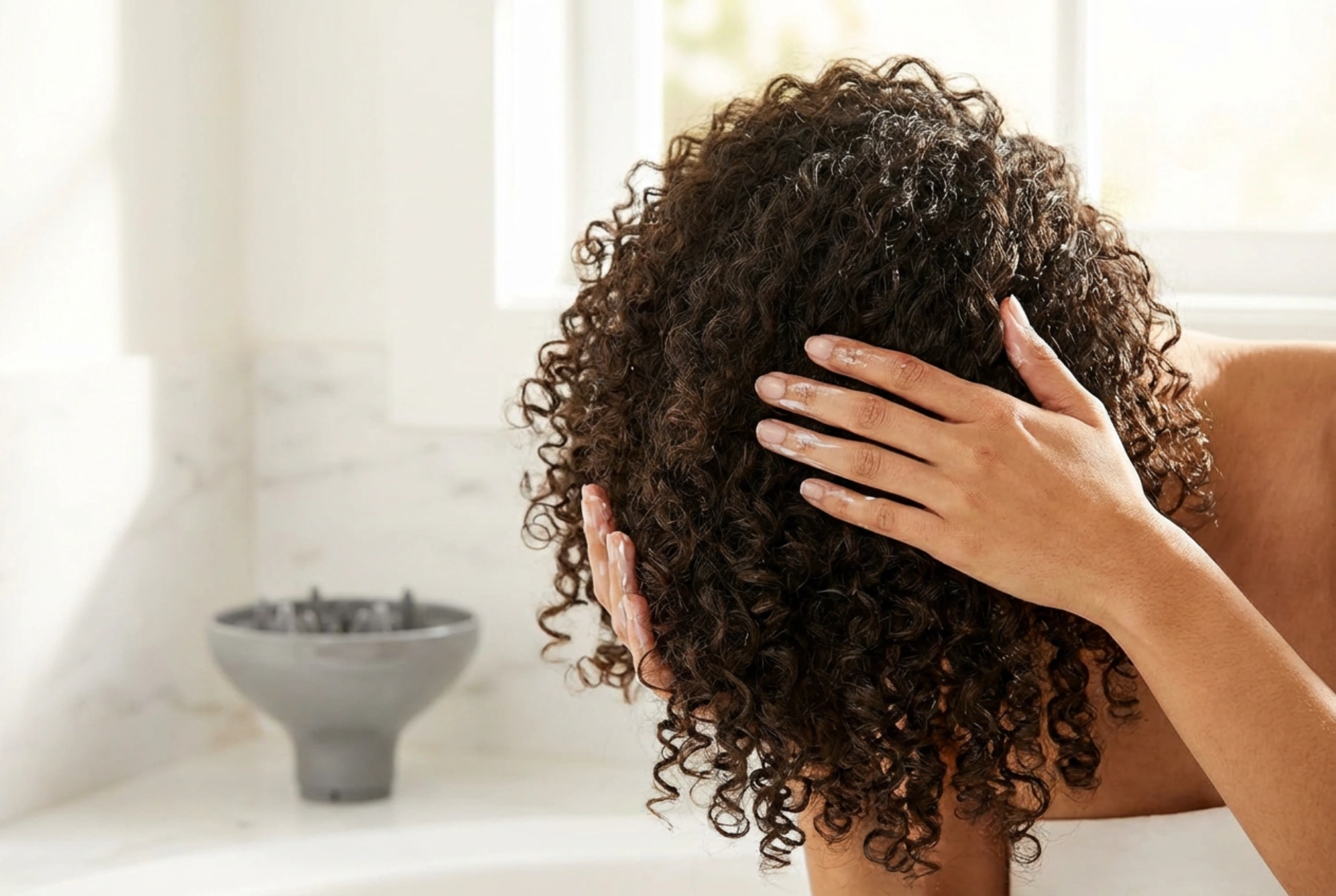 Прически за къдрава коса: Форма, дифузер и фиксация