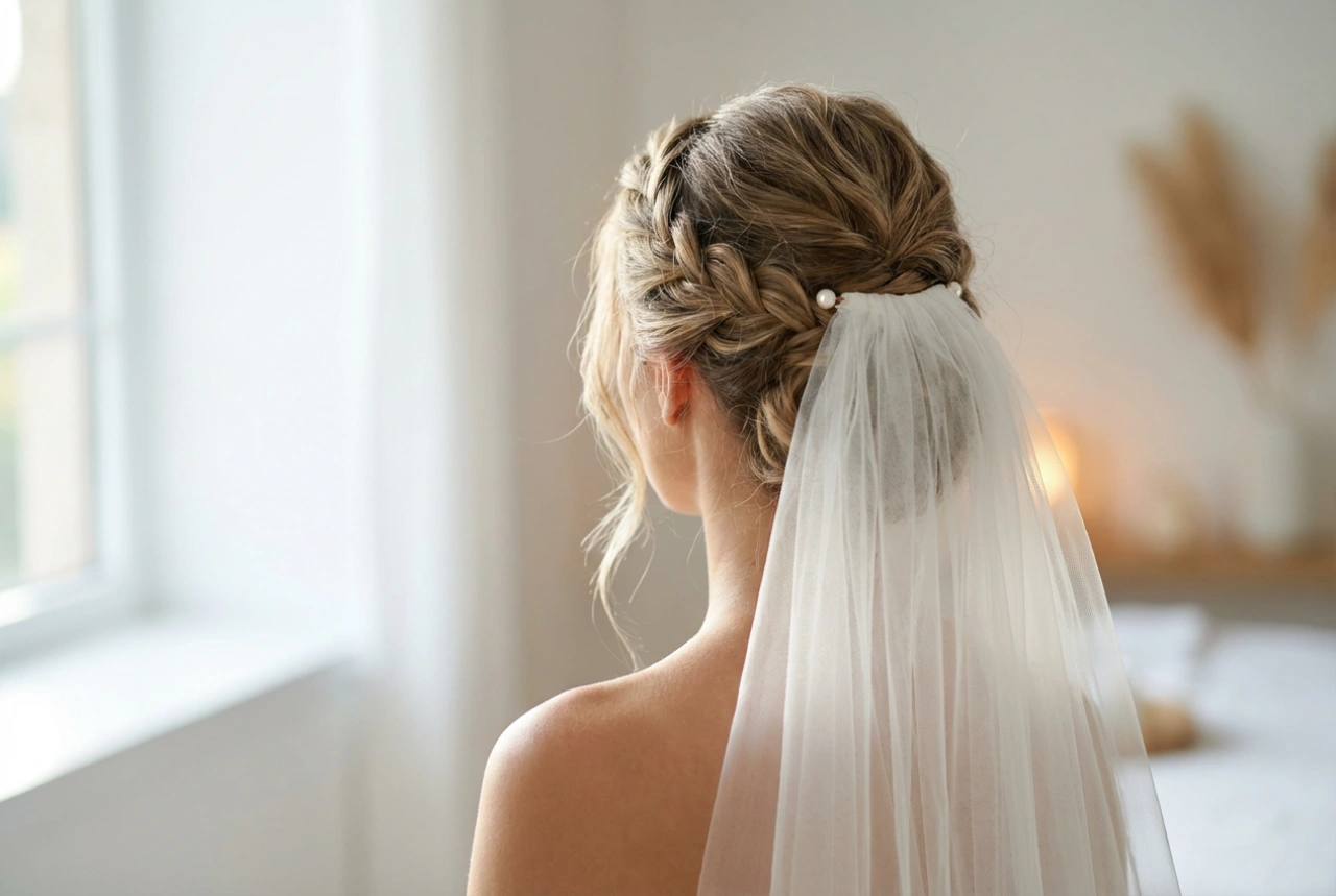 Сватбени прически с воал: как да постигнем стабилност и красота
