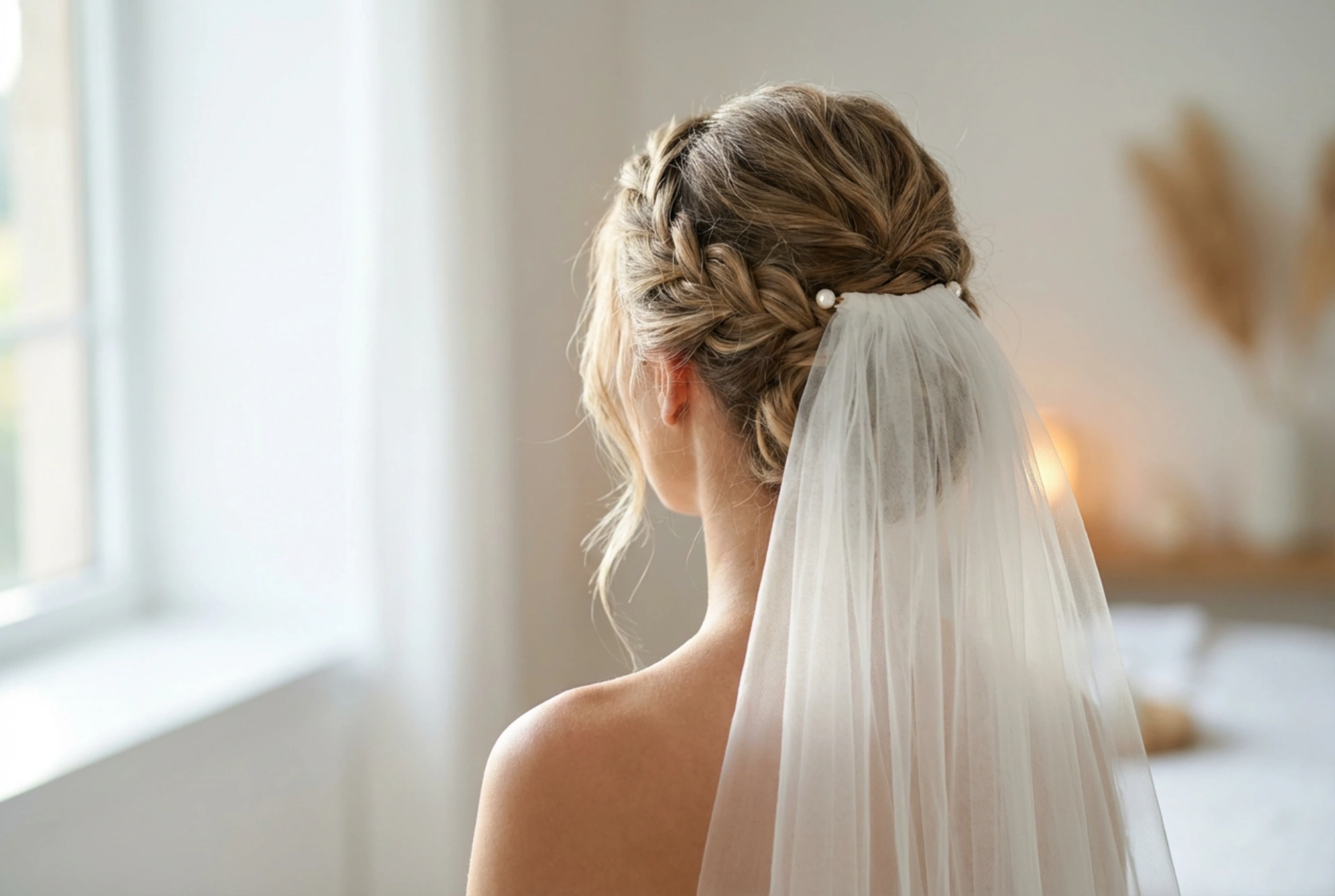 Сватбени прически с воал: как да постигнем стабилност и красота