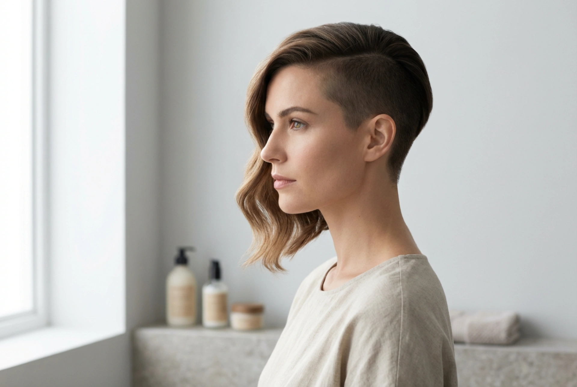 Асиметричен характер: прически с обръсната страна и тяхното стилизиране