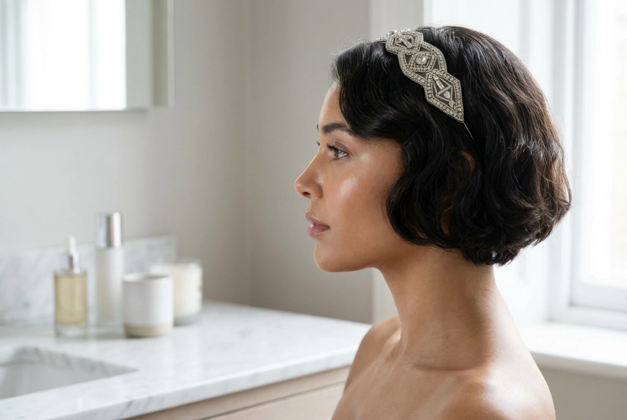 Прически от 20-те години за къса коса: боб, вълни и ленти за коса с характер