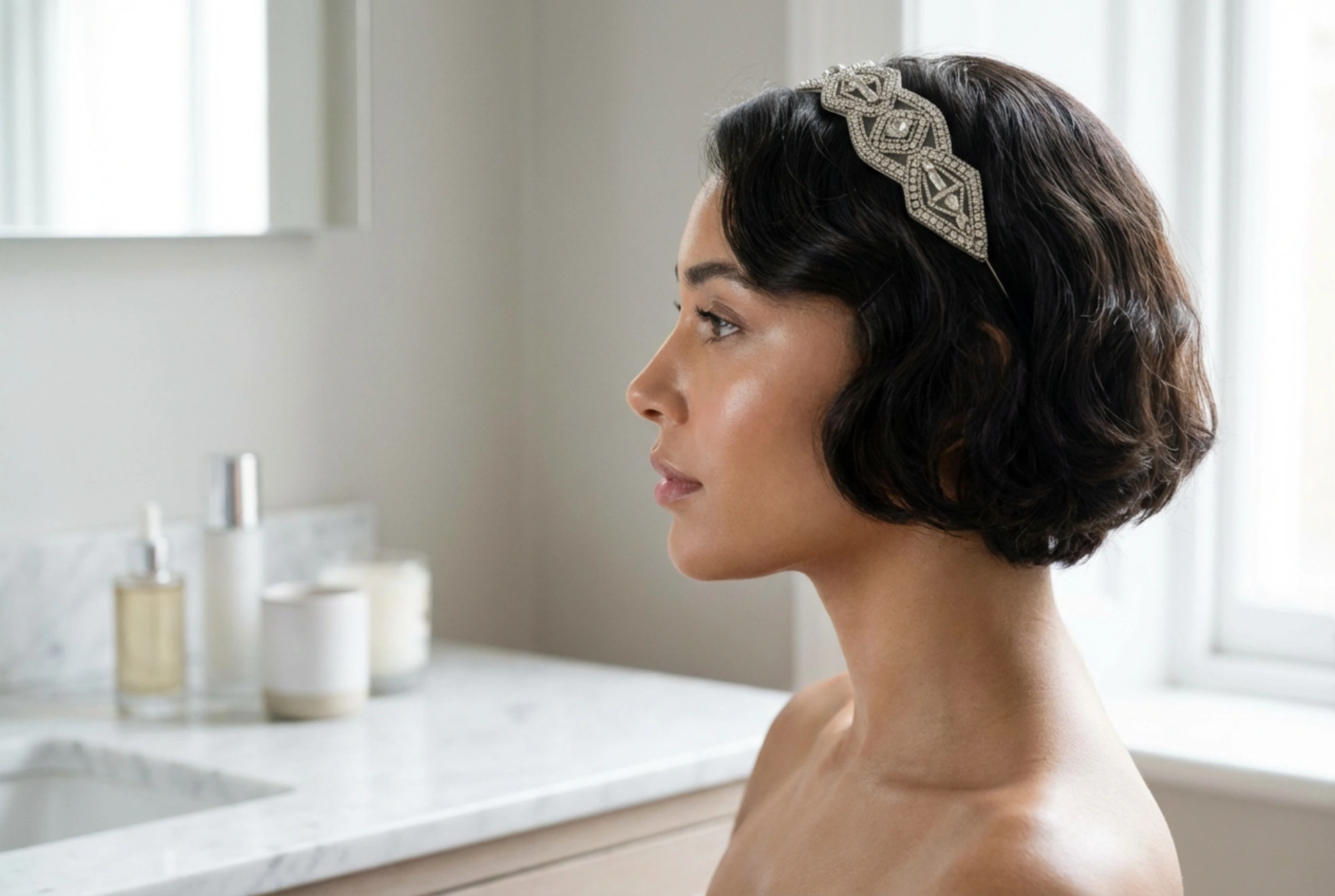 Прически от 20-те години за къса коса: боб, вълни и ленти за коса с характер