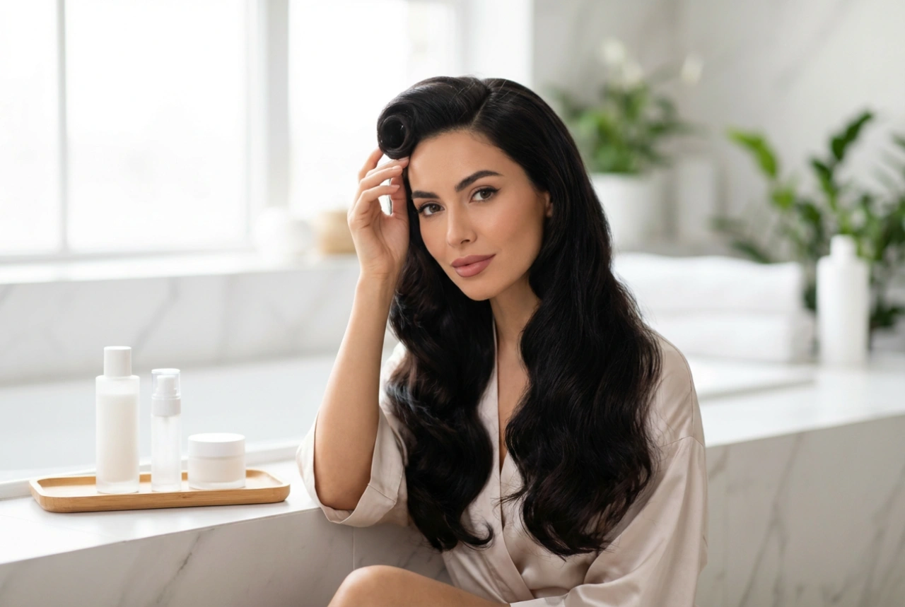 Прически от 50-те години за дълга коса: къдрици, ролки на победата и елегантни кокове