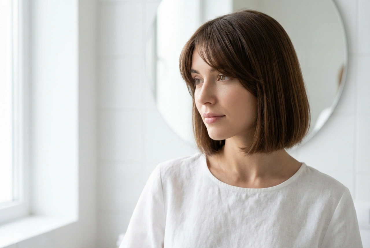 Прически боб със средна дължина и бретон: как да ги стилизираме всеки ден
