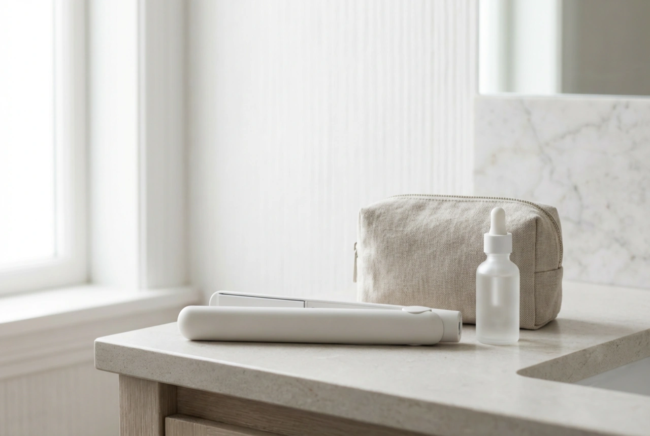 Мини преса за коса: стилизиране на къси кичури и бретон, безопасност при пътуване