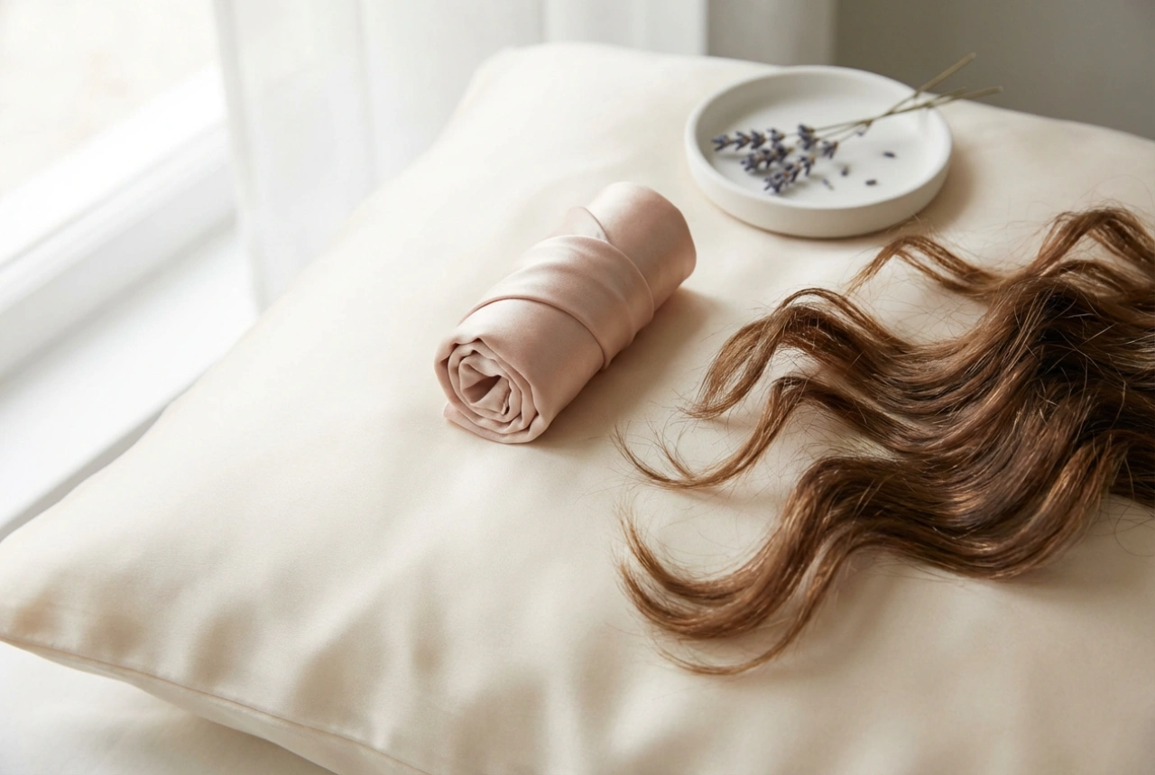 Копринен ролер за коса: нощни вълни без топлина стъпка по стъпка