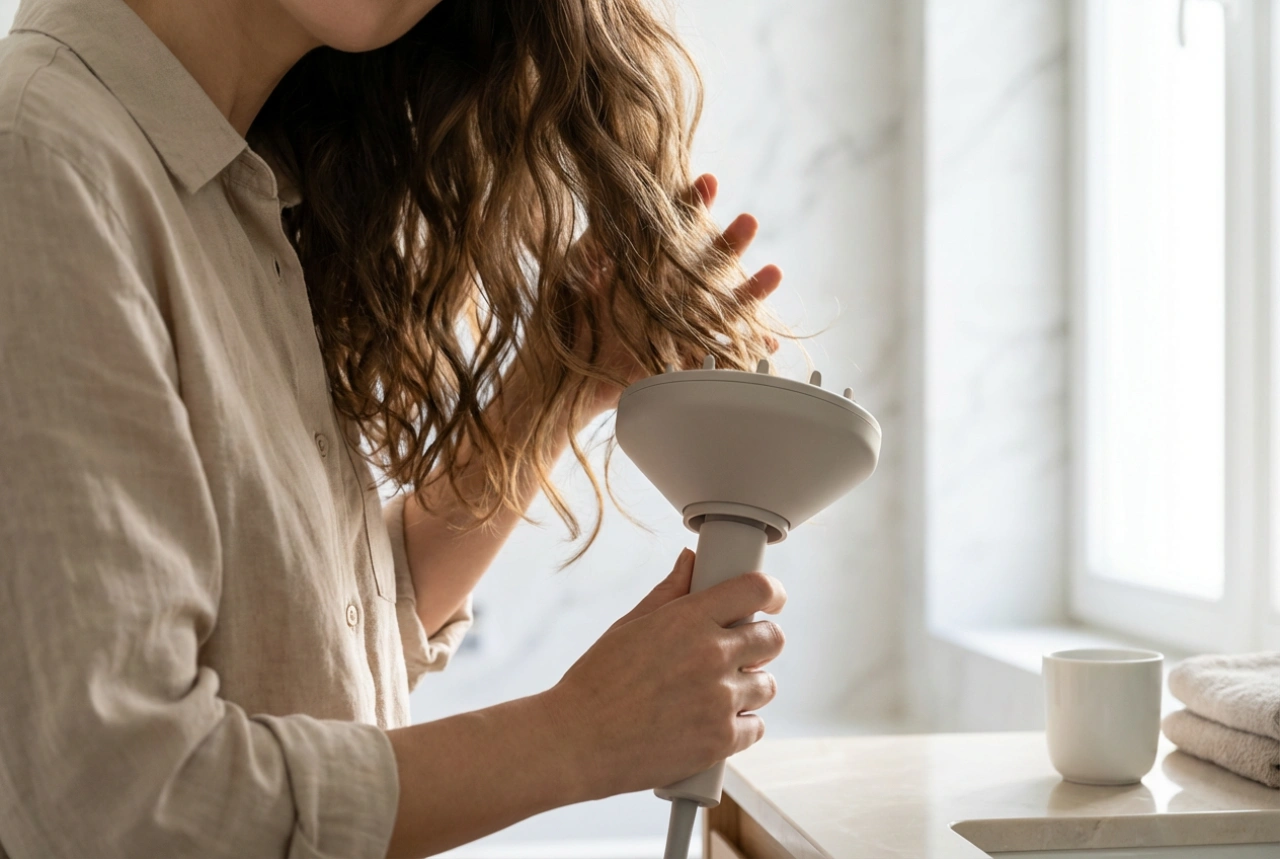 Сешоар за оформяне на вълниста коса: приставки и техники за траен ефект