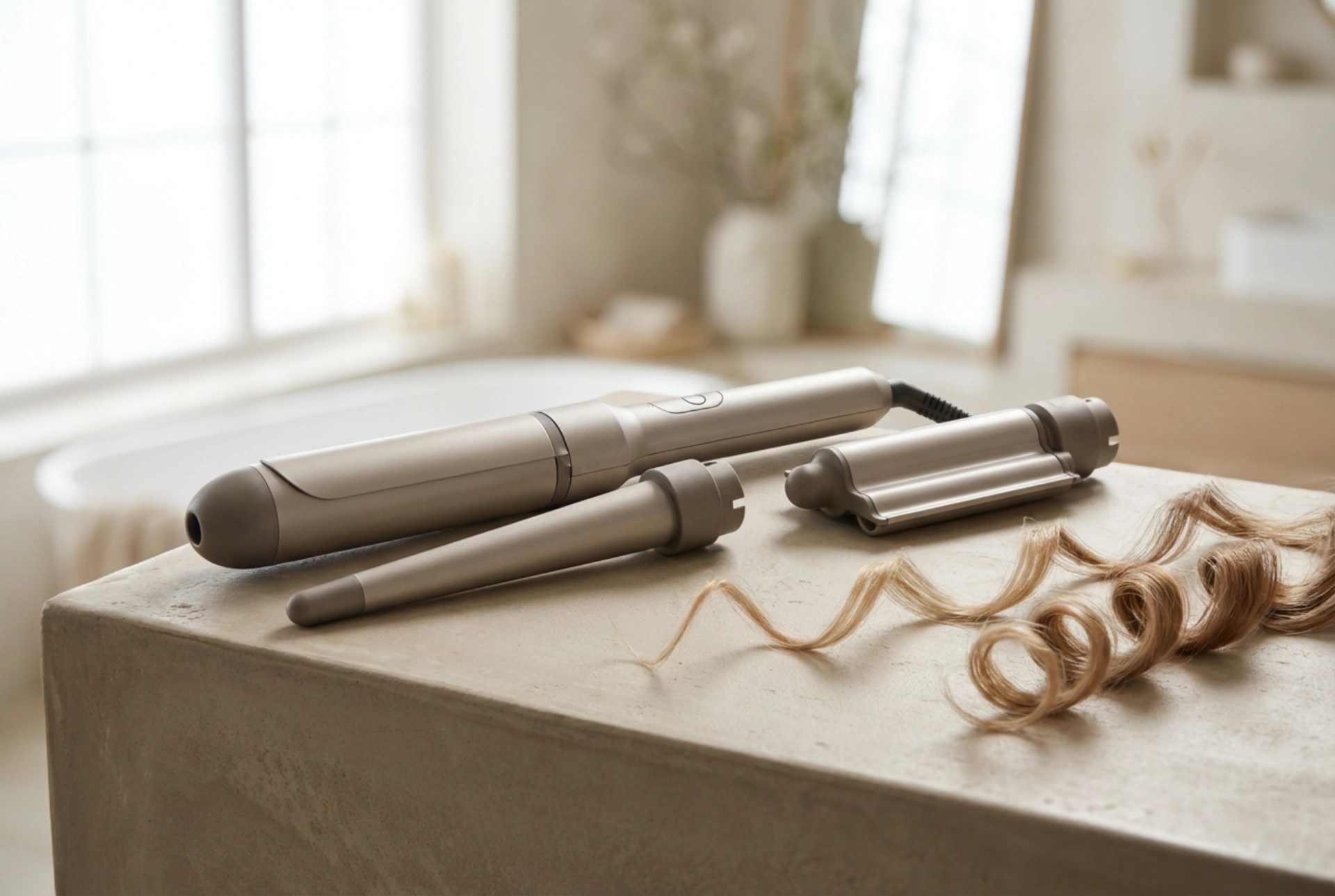 Многофункционална маша: сменяеми приставки и техники за вълни, къдрици и обем