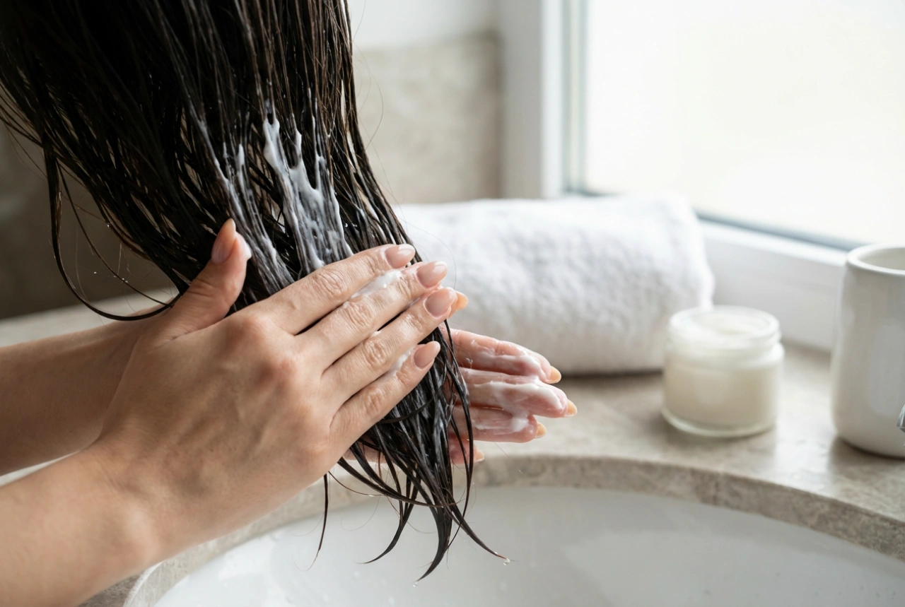 Маска за коса стъпка по стъпка: нанасяне, време и изплакване