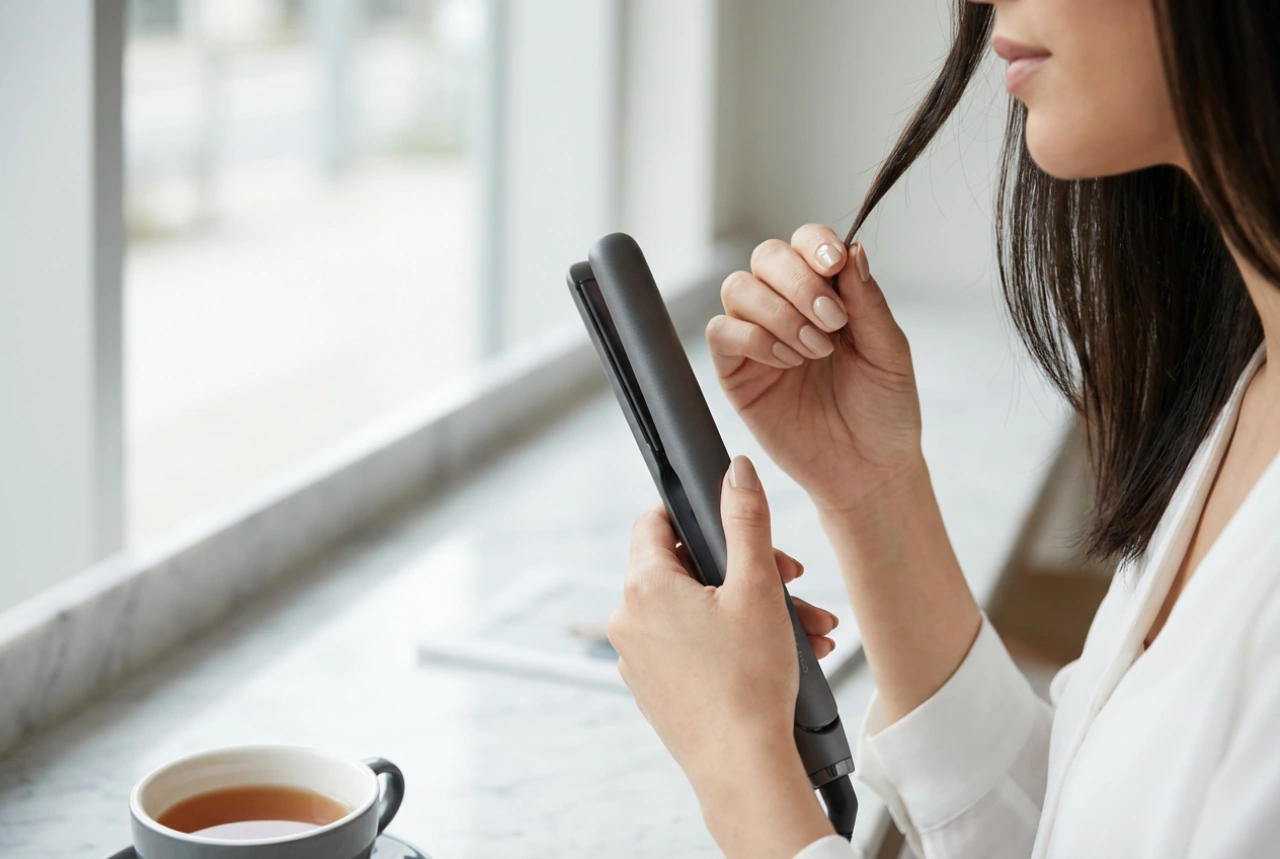 Преносима преса за коса: бързи корекции на прическата извън дома