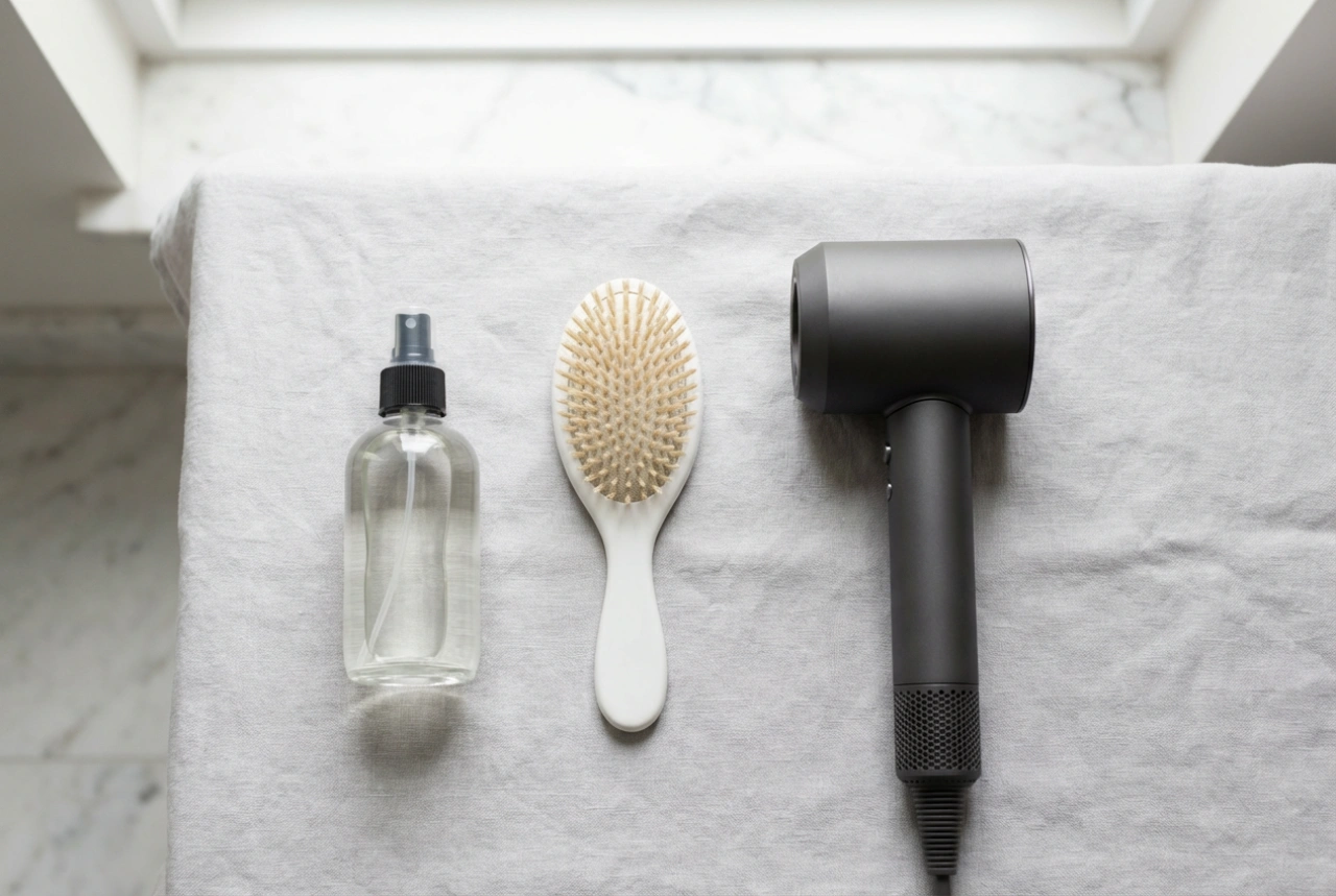 Термозащита за коса: правилният ред в рутината за стилизиране