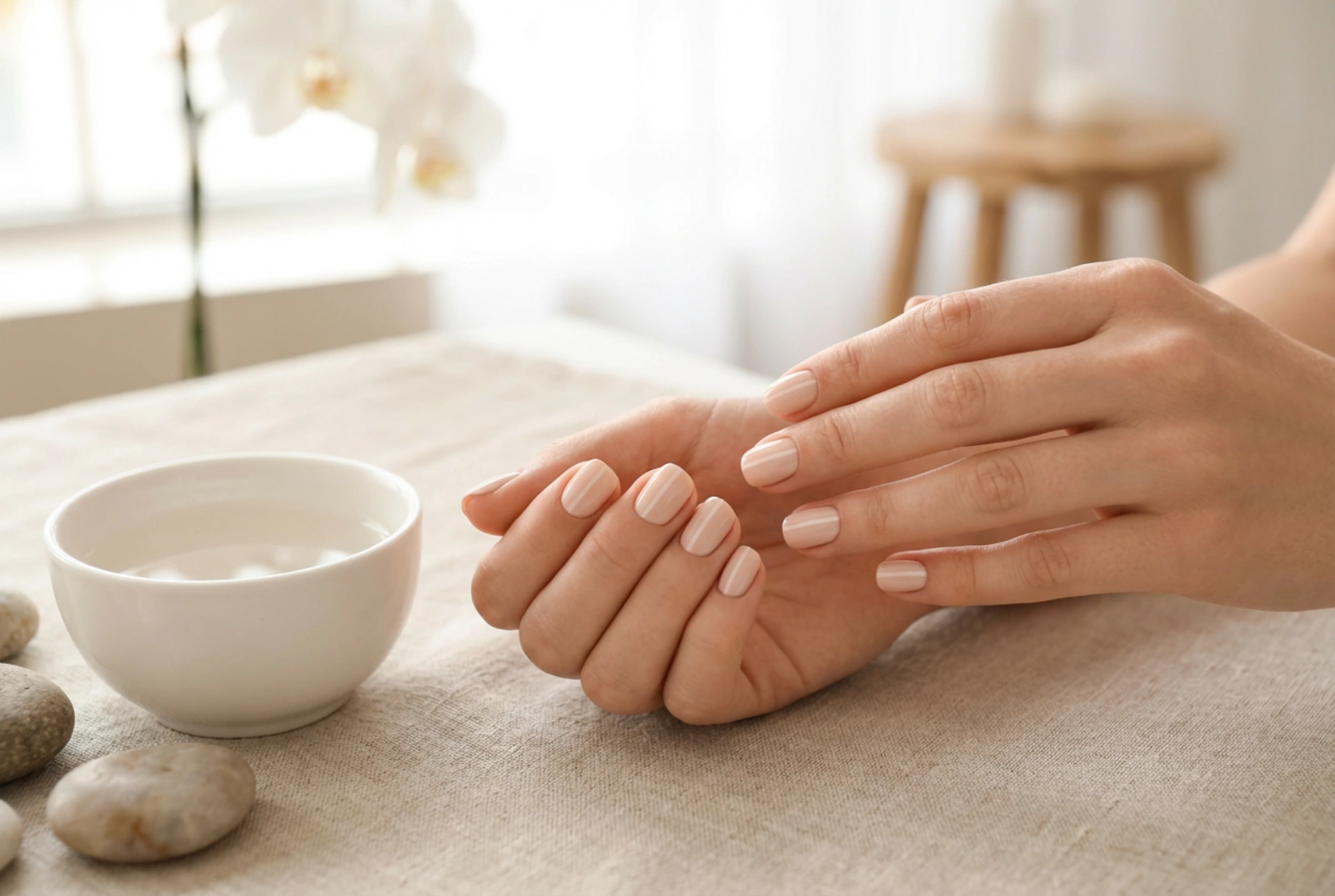 Къси нокти с гел лак: оптично удължаване и прецизно лакиране