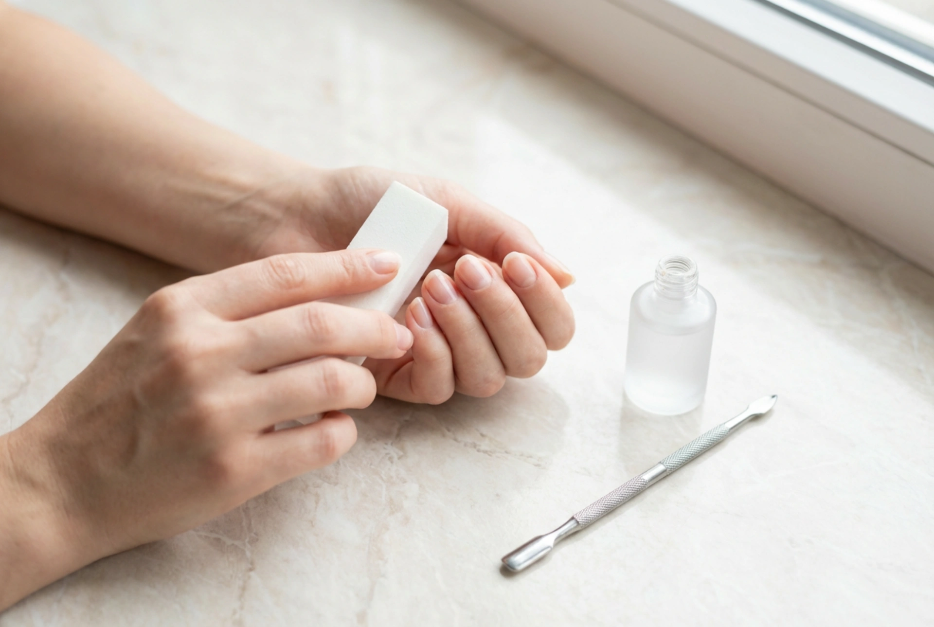 Хибриден маникюр от нулата: подготовка на нокътната плочка и нанасяне