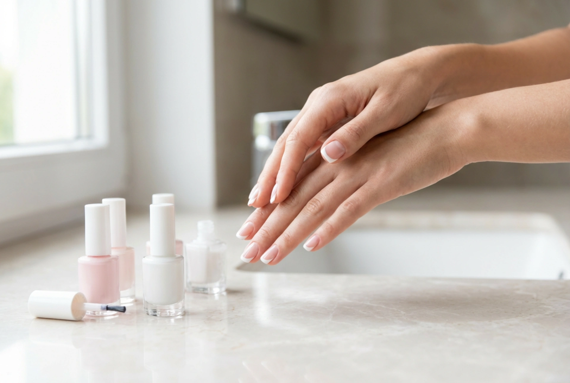 Френски маникюр у дома: прецизна линия на усмивката с няколко метода