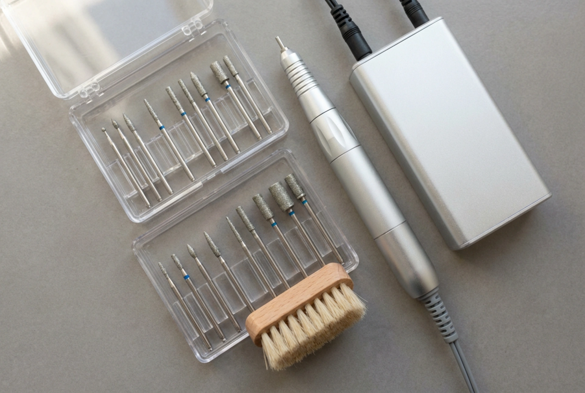 Фреза за кожички и нокти на практика: накрайници, скорост, хигиена