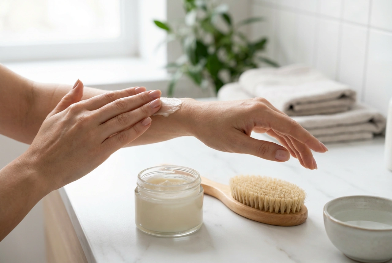 Стягащ балсам: масаж, сухо четкане и правила за нанасяне