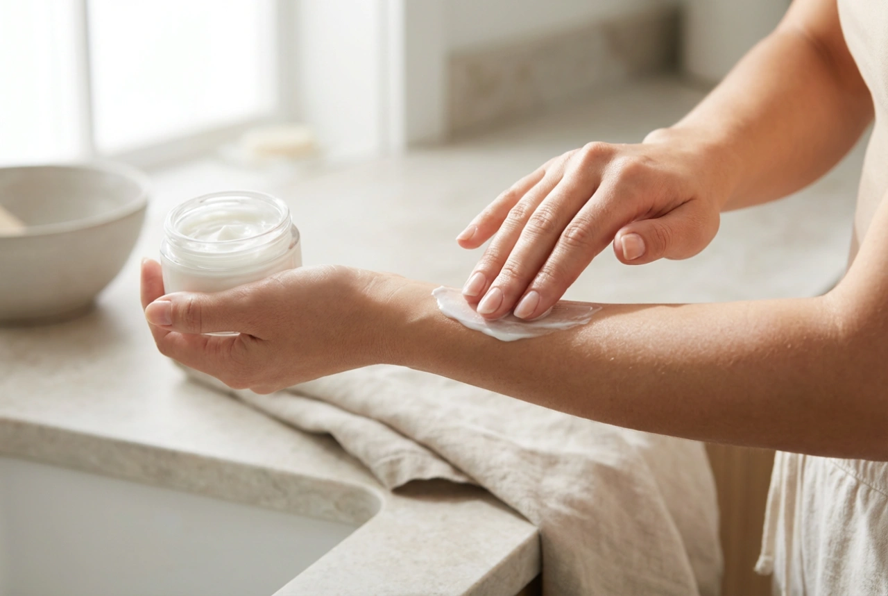 Ретинол в грижата за кожата: лосион за тяло с ретинол и нежно нанасяне