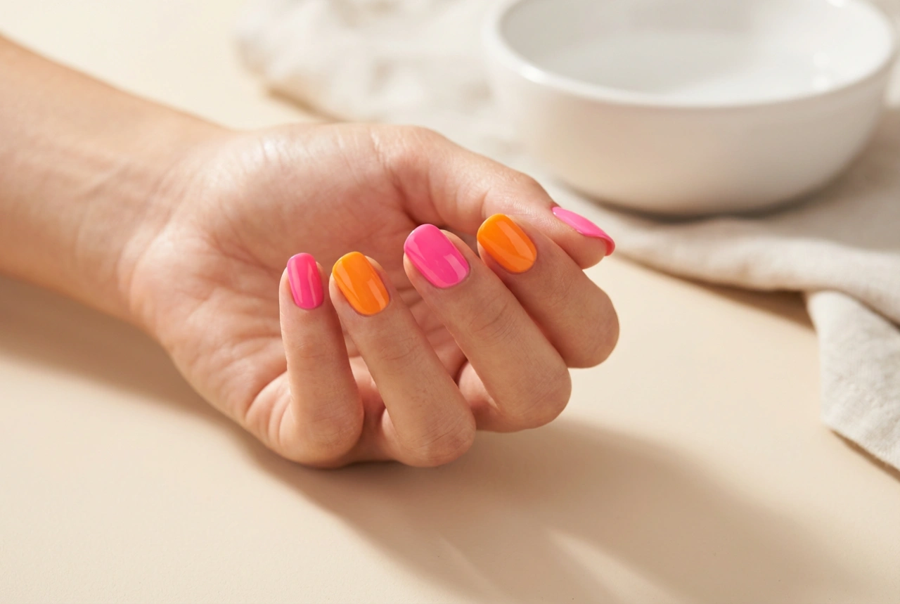 Неонови нокти за лятото: подготовка на плочката и равномерно покритие