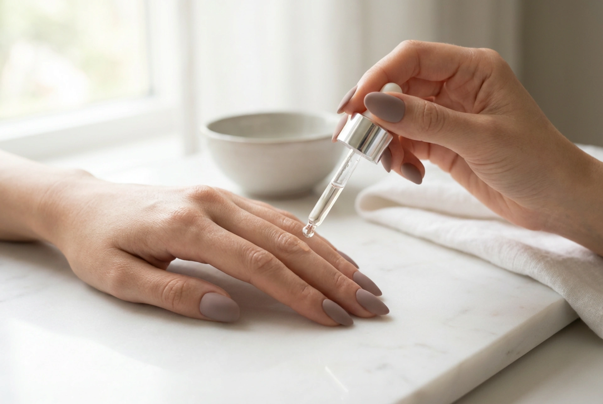 Матов хибриден маникюр стъпка по стъпка: матов топ лак, изпичане и грижа