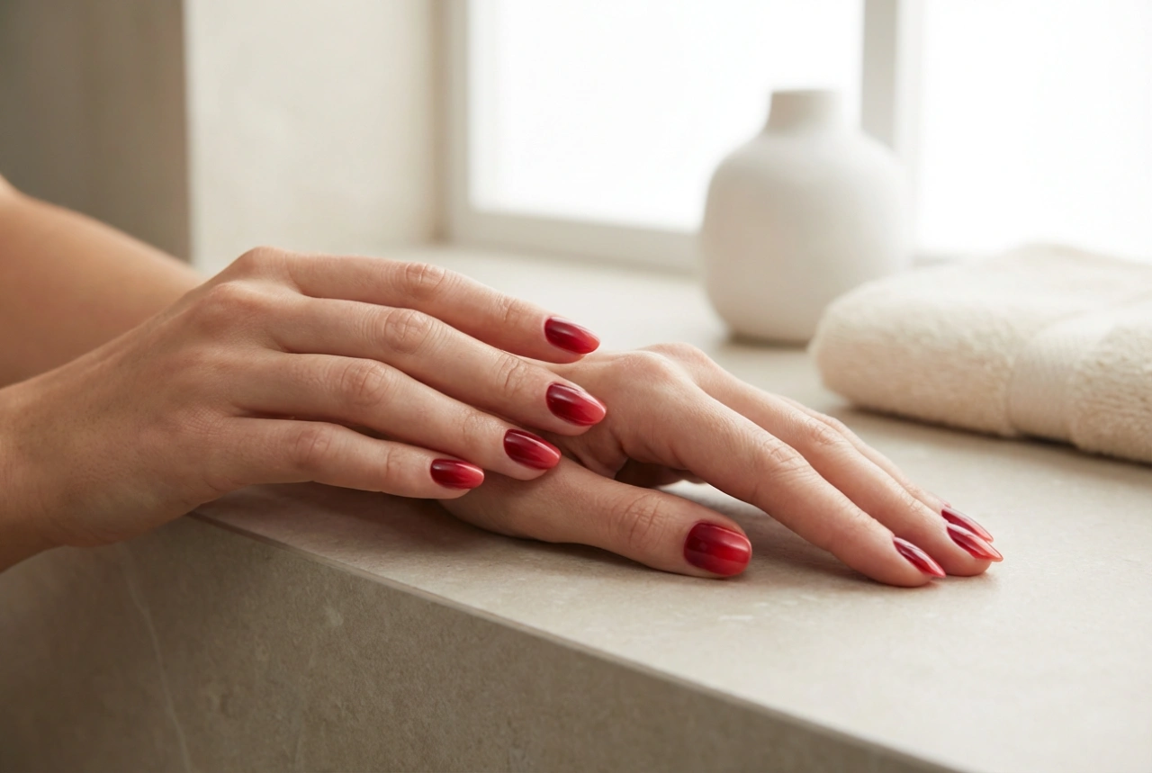 Как да си направим червен омбре маникюр: от основа до топ