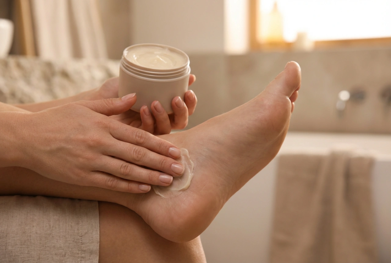 Крем за сухи пети: ефективна вечерна рутина и защита през деня