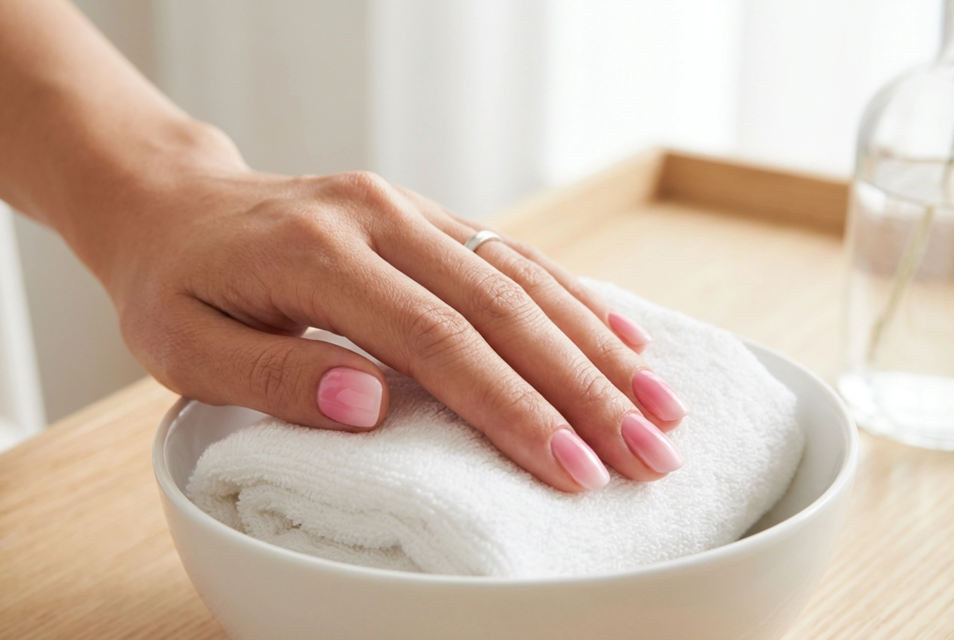 Розов омбре маникюр: избор на цветове, преливане и завършек