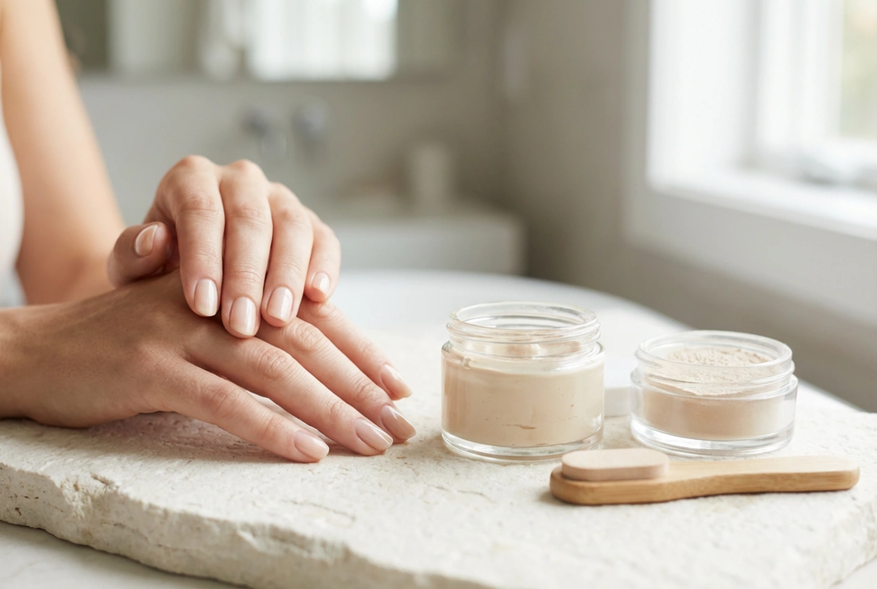 Японски маникюр: подготовка на плочката, паста, пудрено покритие