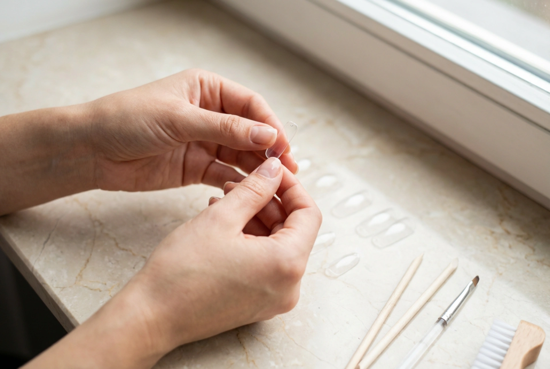 Гел накрайници: как да ги изберем, залепим и подготвим преди лакиране