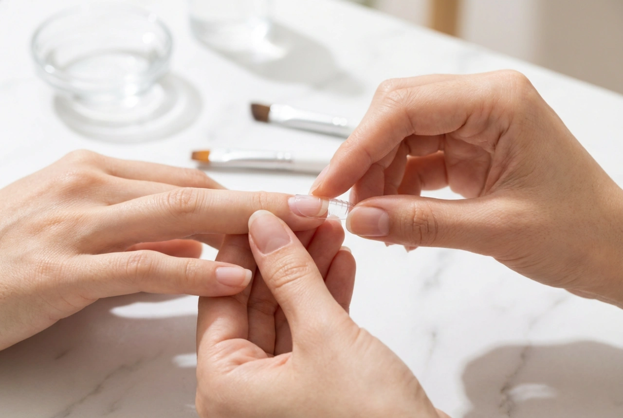 Шаблон за удължаване на нокти: как да го съобразим и поставим правилно