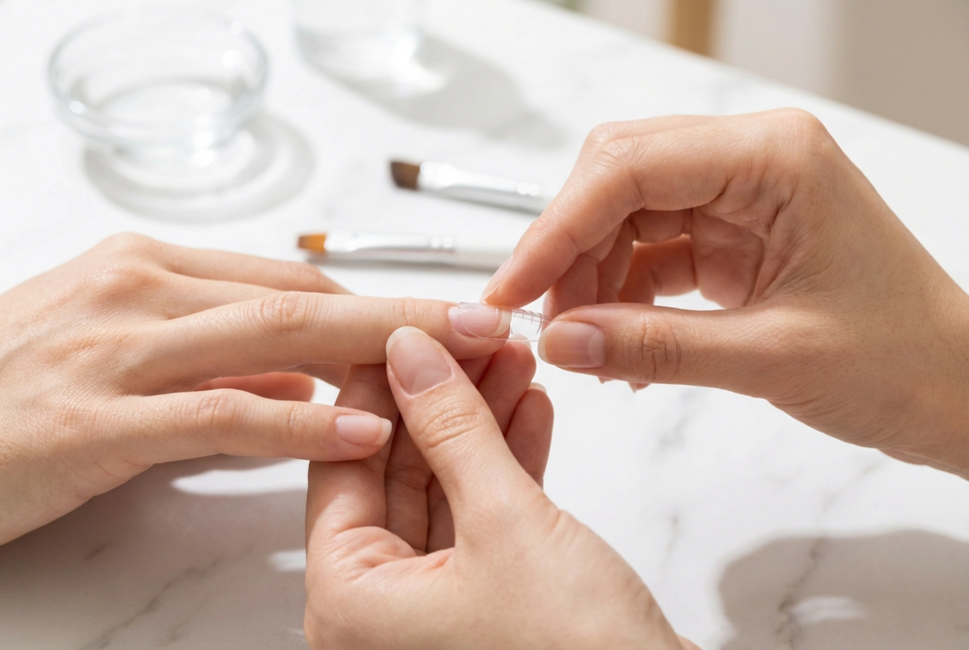 Шаблон за удължаване на нокти: как да го съобразим и поставим правилно