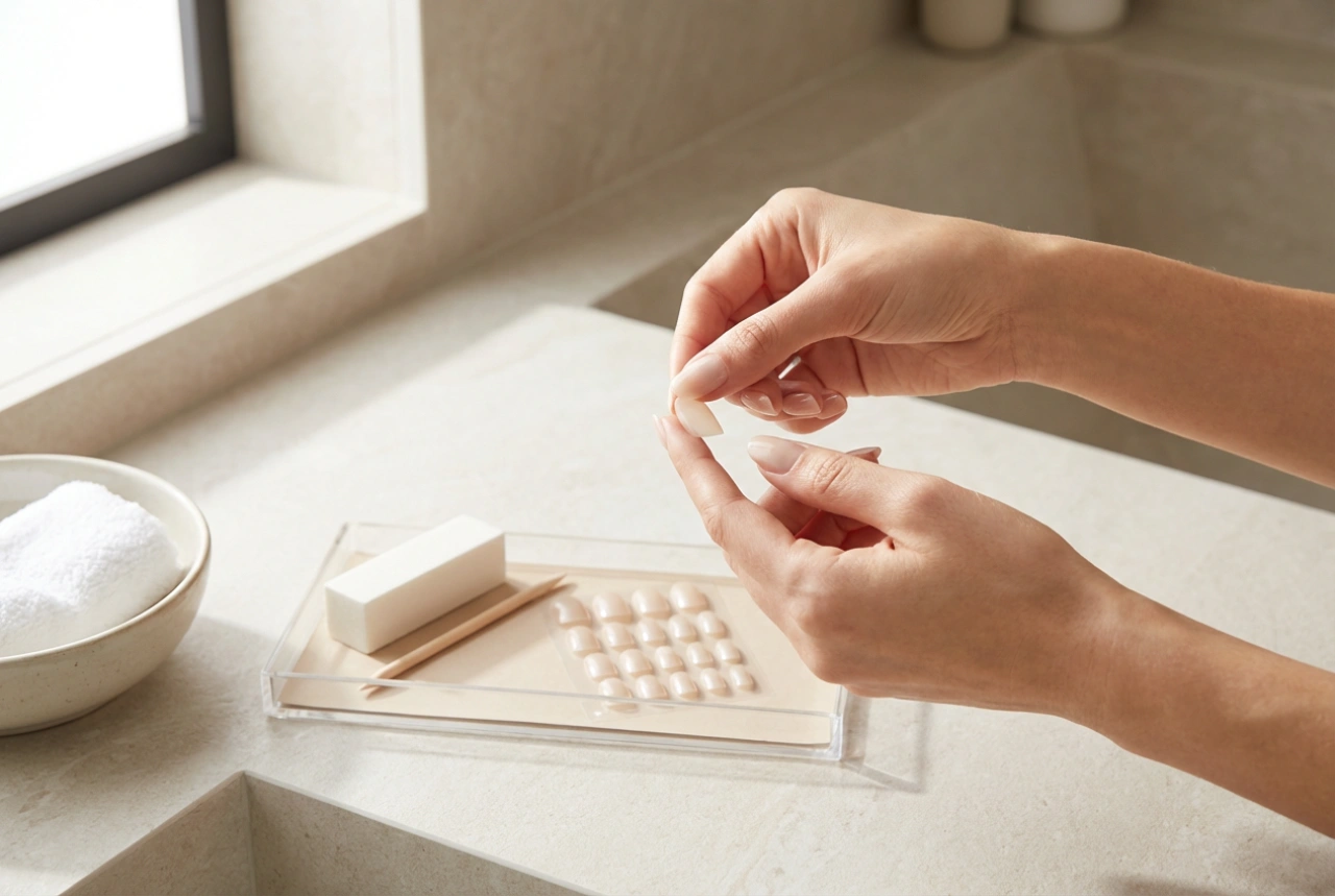 Самозалепващи се изкуствени нокти: подготовка, нанасяне и премахване