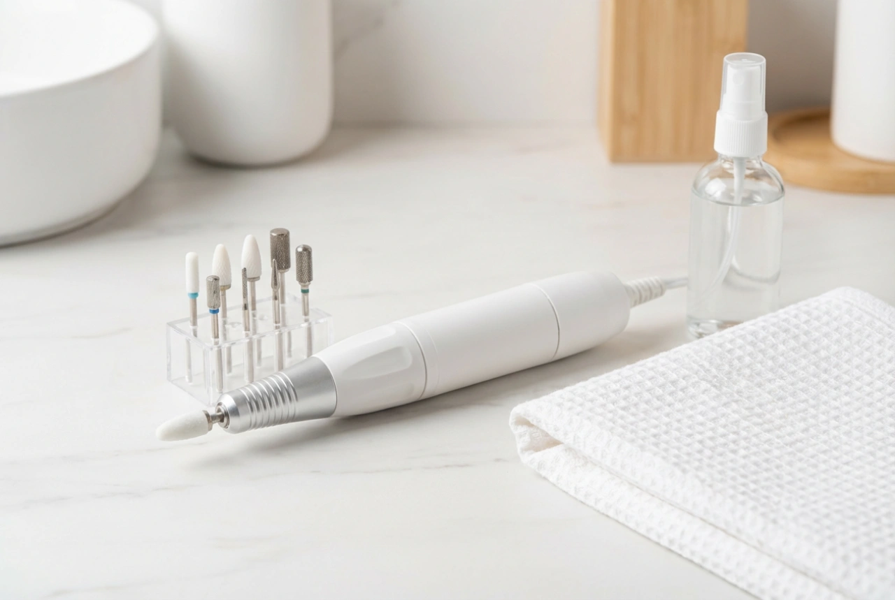 Фреза за нокти и пети: избор на накрайници, обороти и хигиена на работа