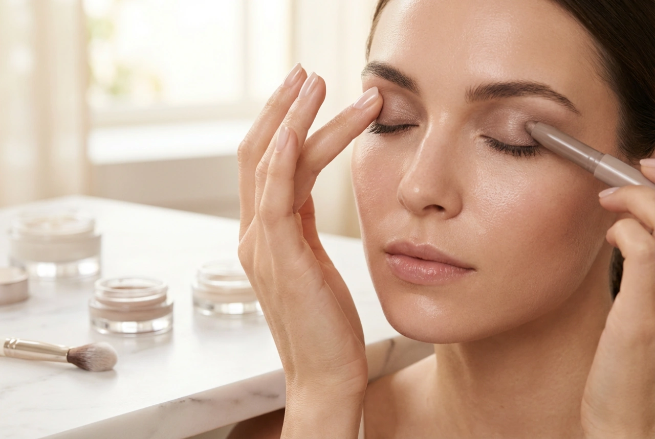 Сенки за очи под формата на молив: бърз грим на очите, преливане и фиксиране