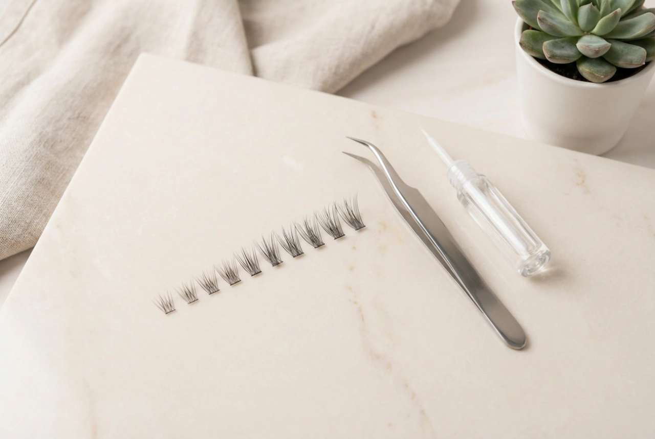 Снопчета мигли за начинаещи: избор на дължина и нанасяне