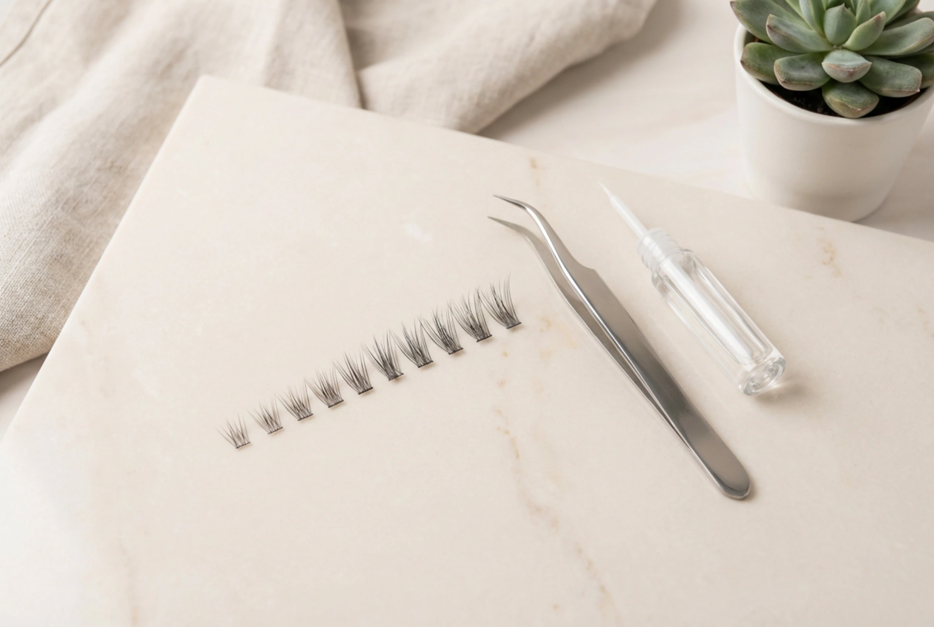 Снопчета мигли за начинаещи: избор на дължина и нанасяне