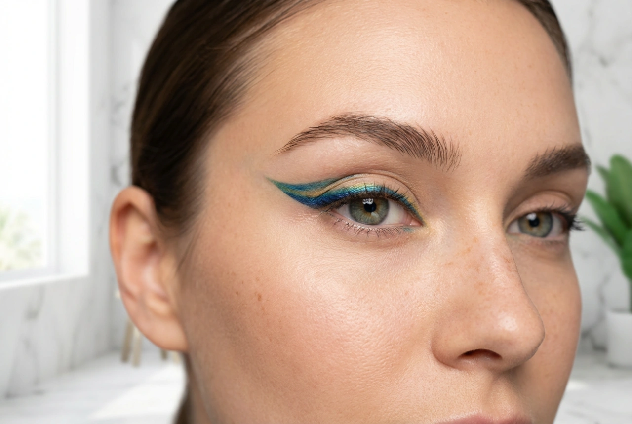 Цветни очни линии: съчетаване на цветове, пропорции и трайност