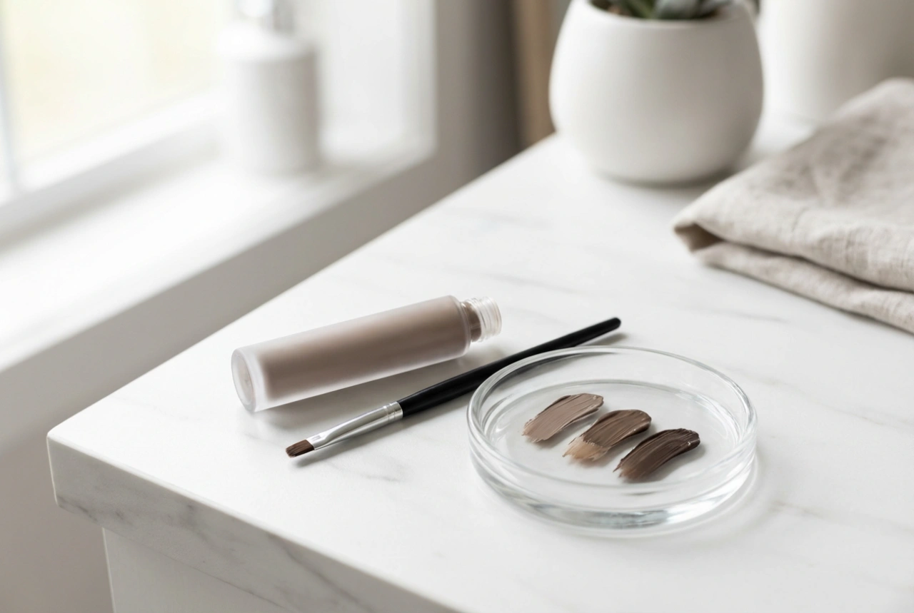 Боя за вежди на практика: избор на нюанс и контрол на интензивността