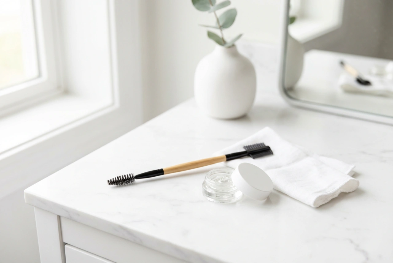 Гребен за вежди: моделиране, разресване и хигиена на инструмента