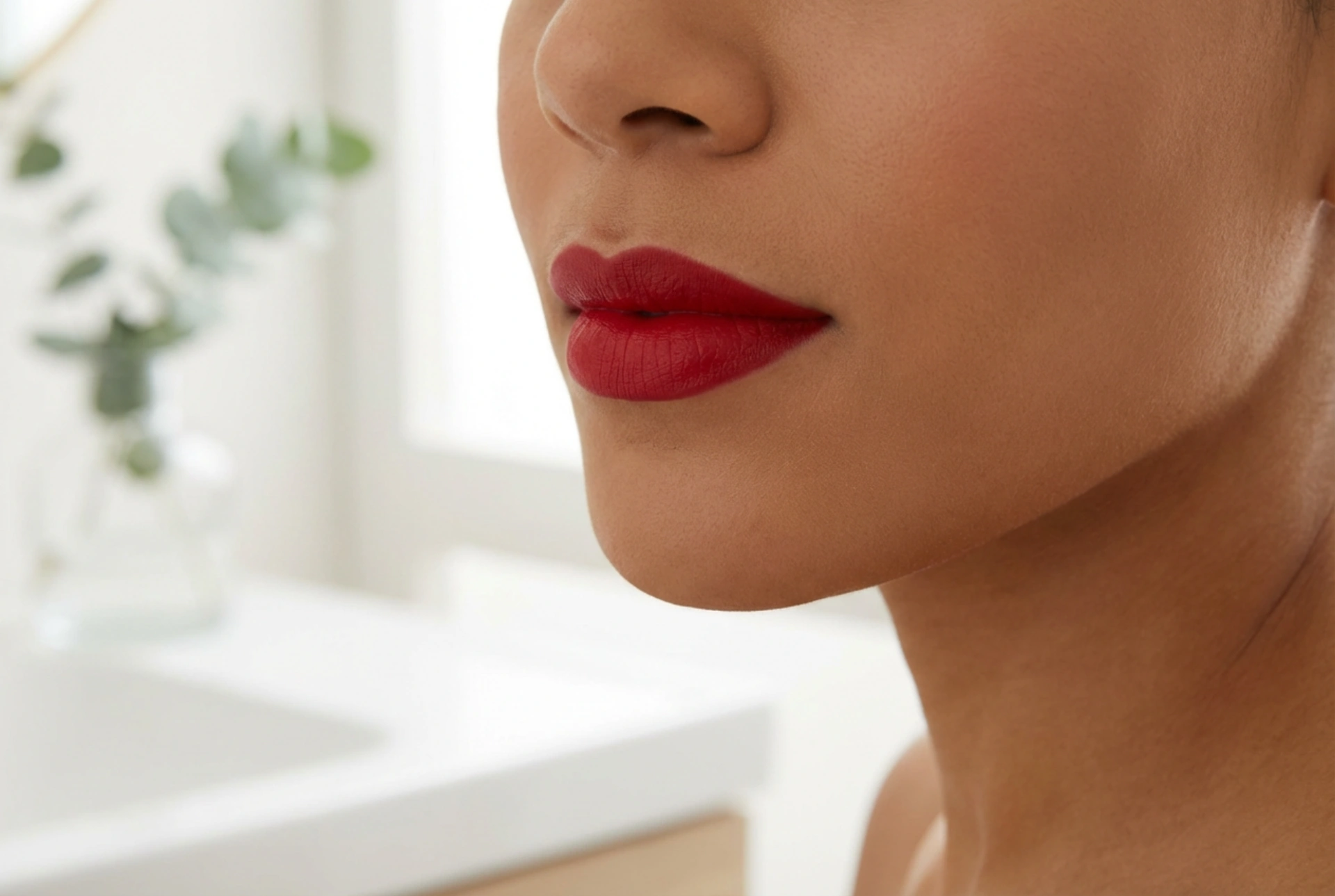 Червено червило: избор на нюанс, контуриране и трайност