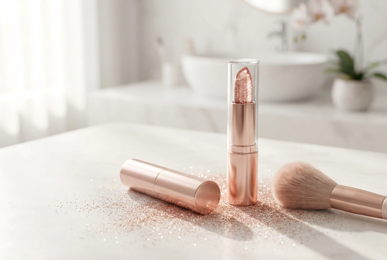 Брокатено червило: как да го нанасяме за равномерен и траен блясък