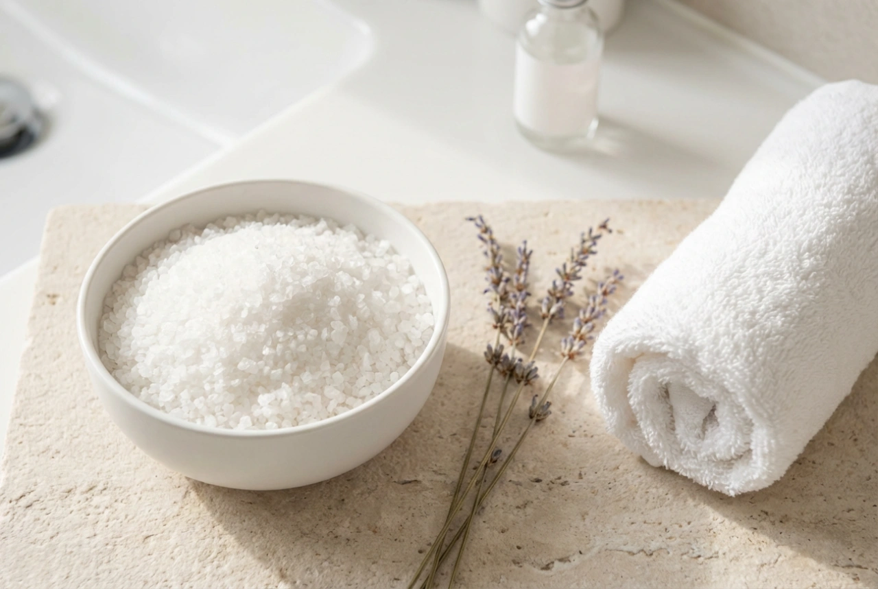 Английска сол за вана в домашното СПА: как да я използваме и с какво да я комбинираме