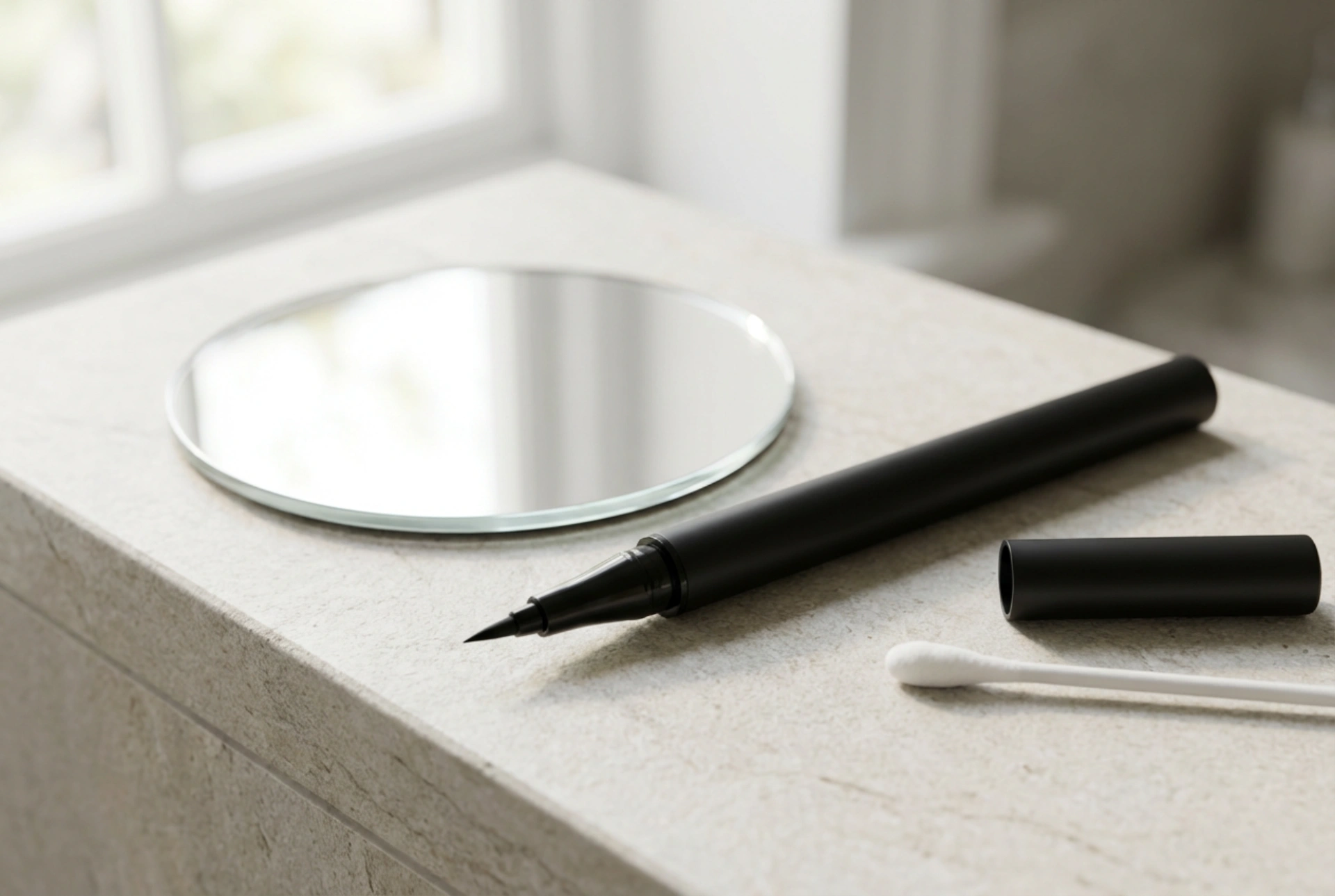 Очна линия тип маркер за начинаещи: лесни линии и трикове за симетрия